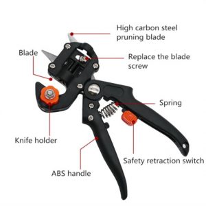 Professional Garden Grafting Tool with 2 Extra Blades